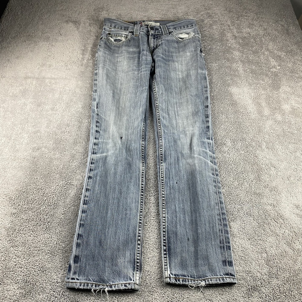 Levis 511 Slim Fit‎ Jeans Mens 30x28 Blue Medium Wash Low Rise 100% Cotton